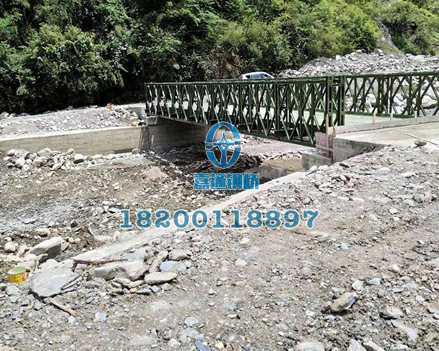甘孜州九龍縣21米200型村鎮鋼便橋